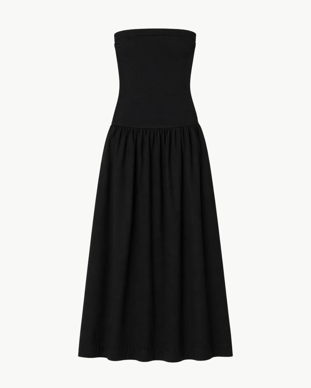 Enza Costa - Cotton Bandeau Dress - Black