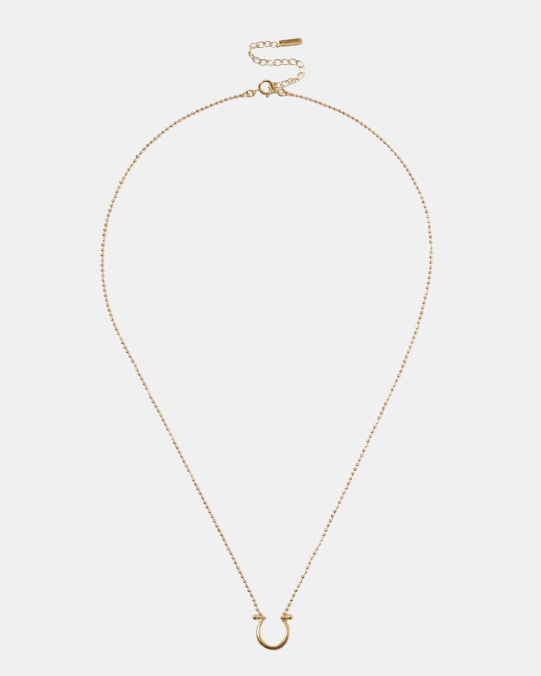 HORSESHOE NECKLACE IN YELLOW GOLD - Romi Boutique