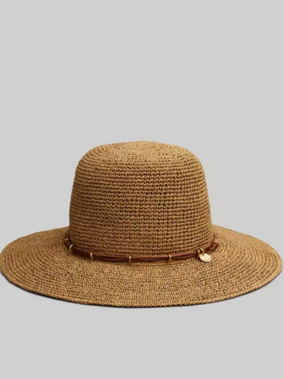 ROLLABLE CRUISE BUCKET HAT IN NATURAL - Romi Boutique