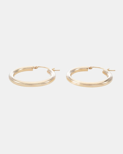 THICK BUBBLE HOOPS IN GOLD - Romi Boutique