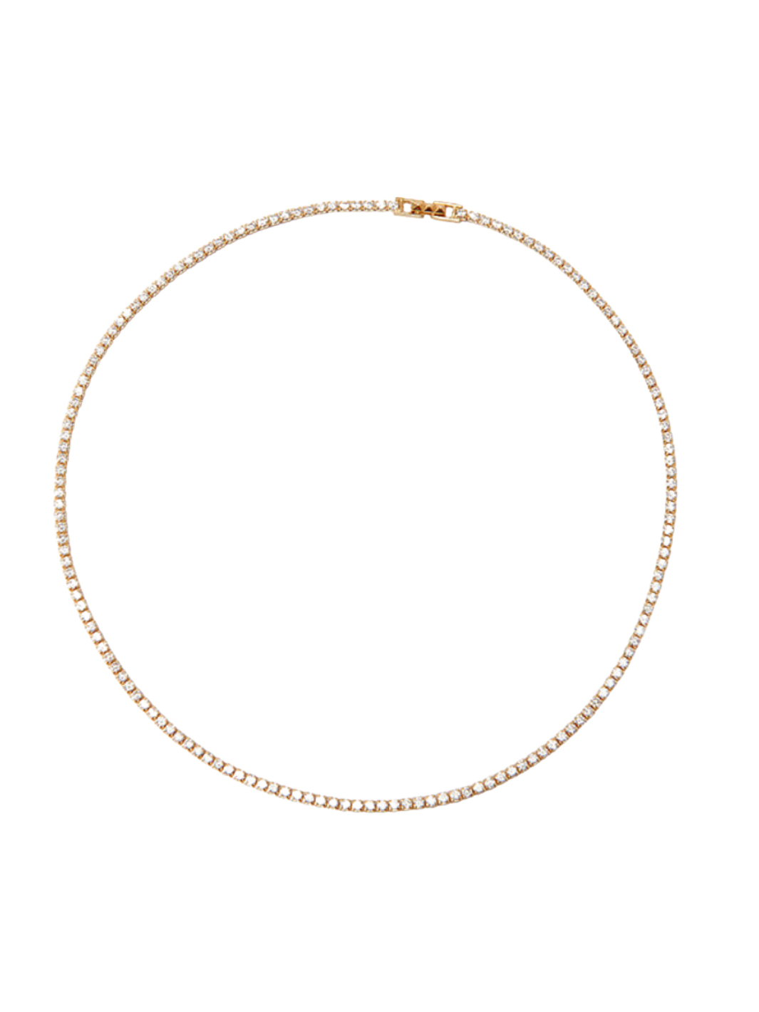 TISH TENNIS NECKLACE IN GOLD - Romi Boutique