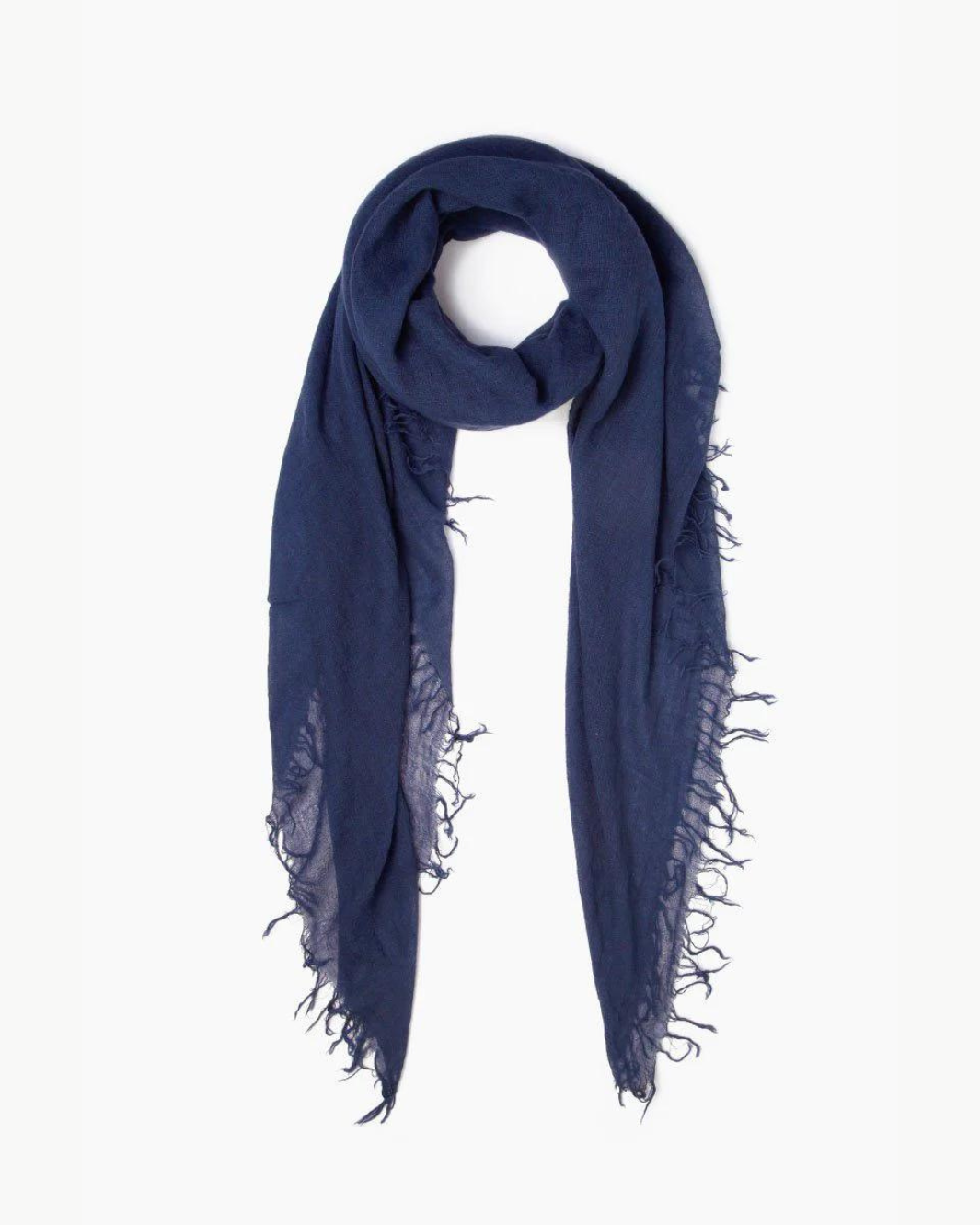 MEDIEVAL BLUE CASHMERE AND SILK SCARF - Romi Boutique