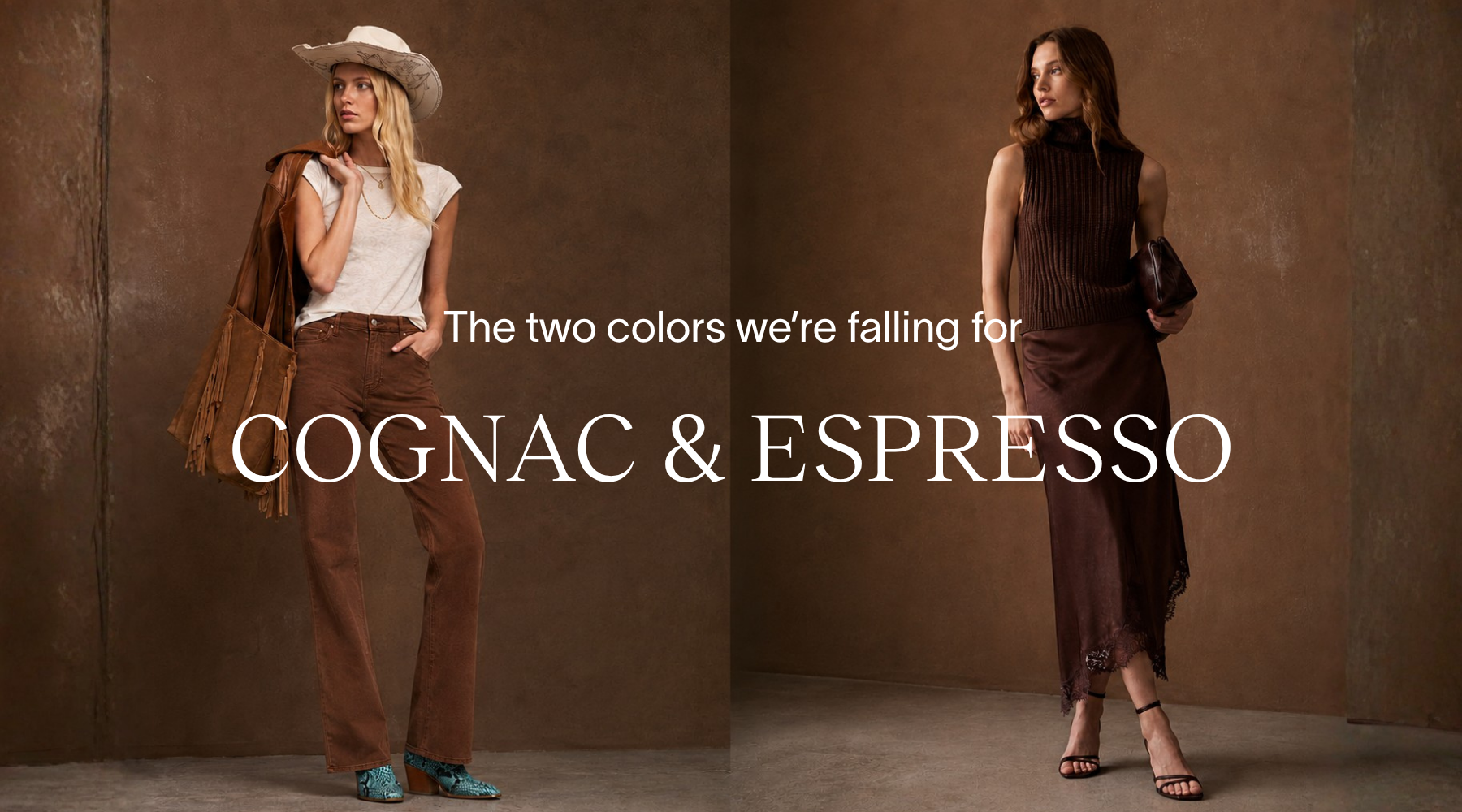 Step Into Fall: Cognac & Espresso Brown, the Two Colors We're Falling For