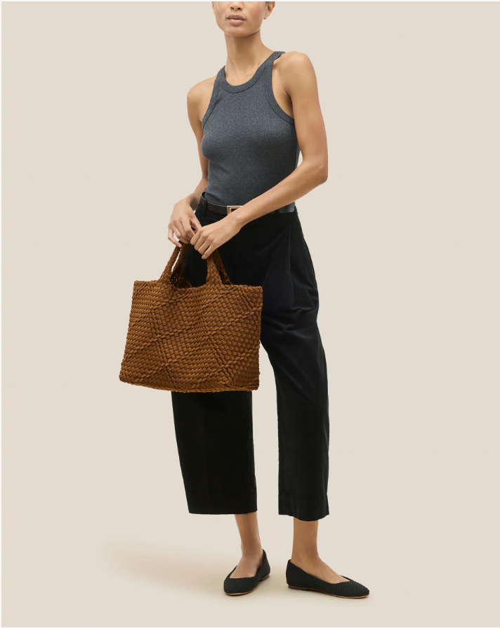 ST. BARTHS MEDIUM TOTE ROPE IN HARBOR - Romi Boutique