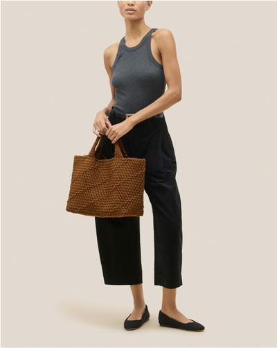 ST. BARTHS MEDIUM TOTE ROPE IN HARBOR - Romi Boutique