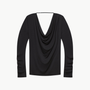 Cowl Long-Sleeve Top