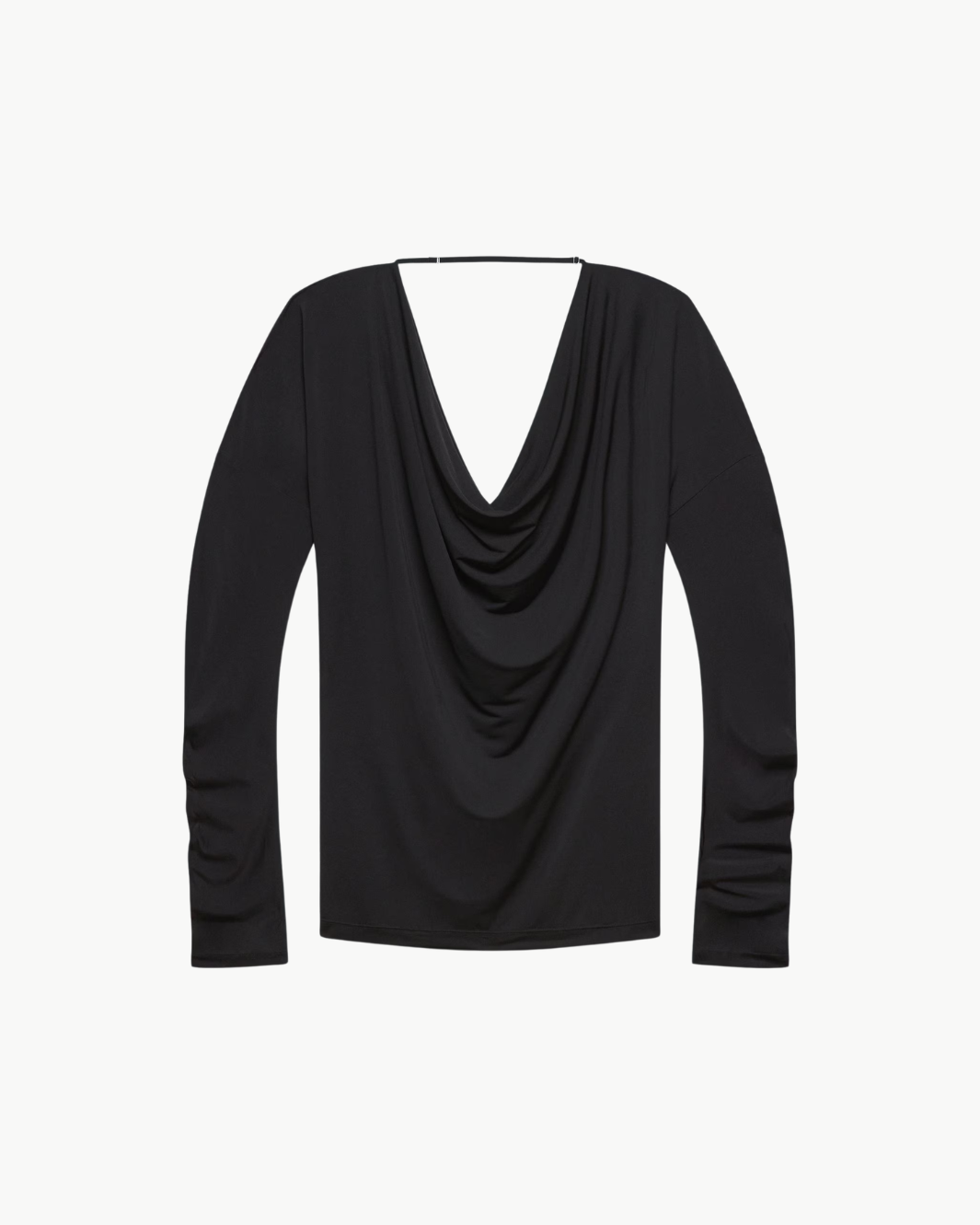 Cowl Long-Sleeve Top