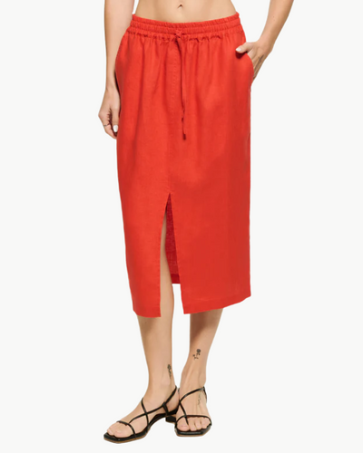 MAISIE SKIRT IN AURORA RED