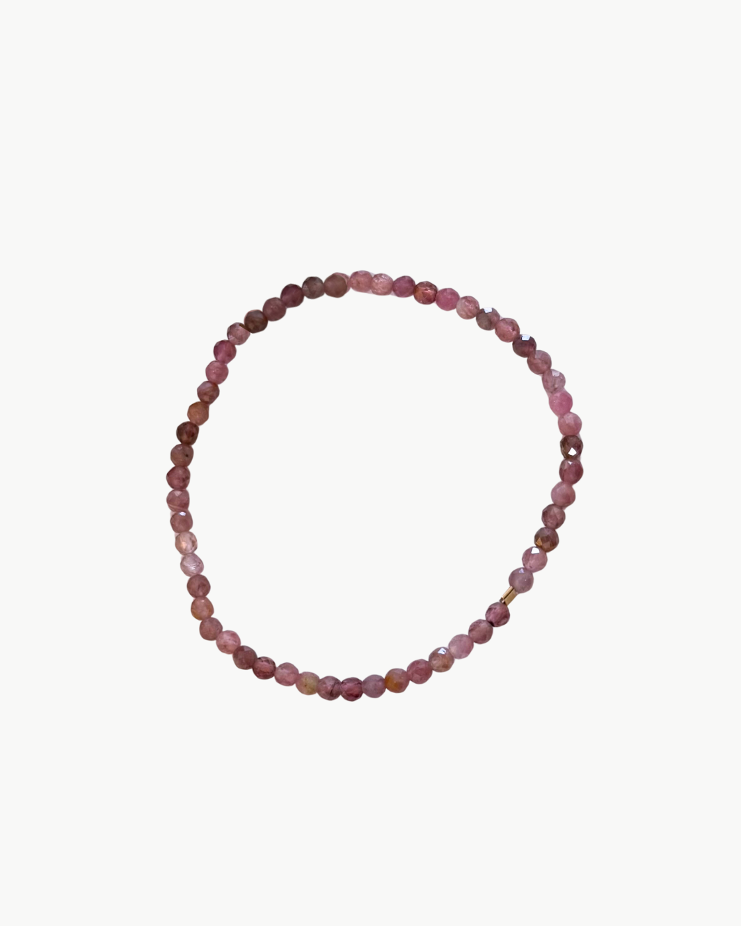 SEMIPRECIOUS BRACELET IN MAUVE TAUPE