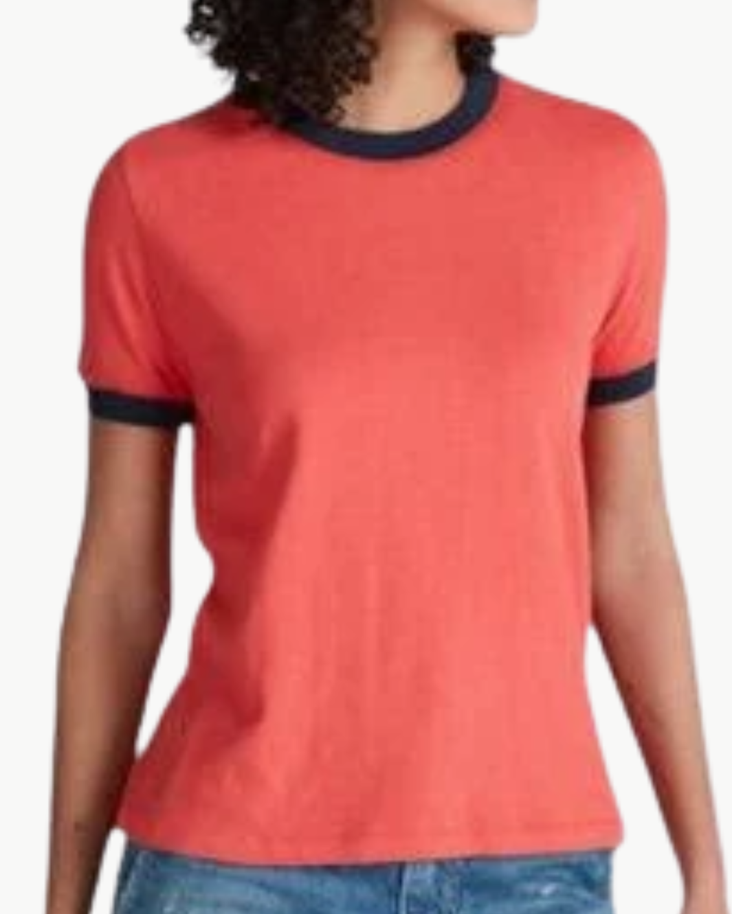 CLASSIC RINGER TEE IN RED/NAVY