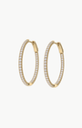 Emerson Stone Signature Inside-Out Diamond Hoops at Romi Boutique
