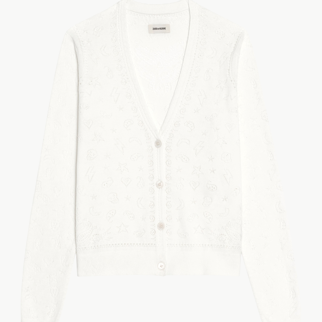 Zadig & Voltaire Manala Bandana Cardigan at Romi Boutique
