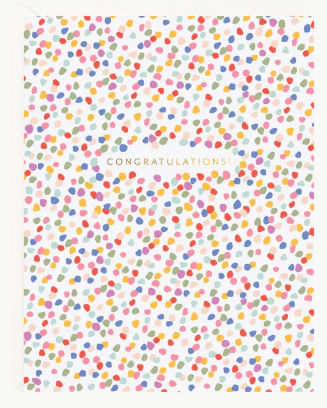 Ramona & Ruth CONGRATS DOTS GREETING CARD at Romi Boutique