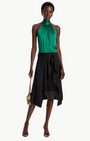 Ramy Brook Lori Silk High Neck Tank Top at Romi Boutique