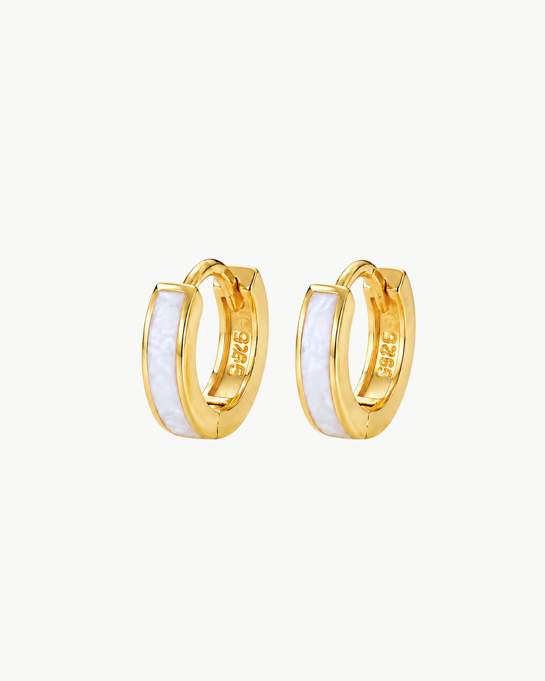 Romi Ruth Pearl Hoops at Romi Boutique