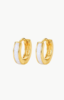 Romi Ruth Pearl Hoops at Romi Boutique