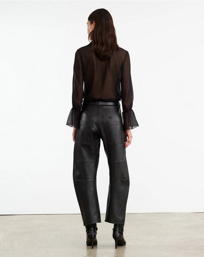 SHON LEATHER PANT IN BLACK - Romi Boutique