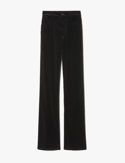 JOAN VELVET PANT IN BLACK - Romi Boutique