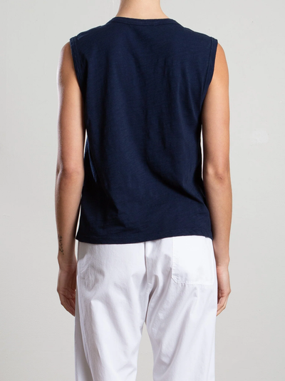 MUSCLE SHELL IN SUPIMA SLUB IN MIDNIGHT