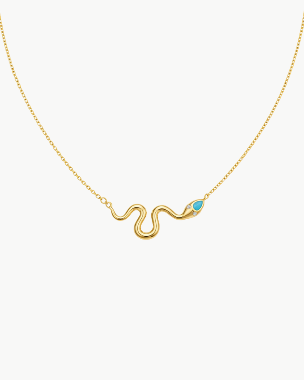 Native Gem Slither Snake Necklace at Romi Boutique