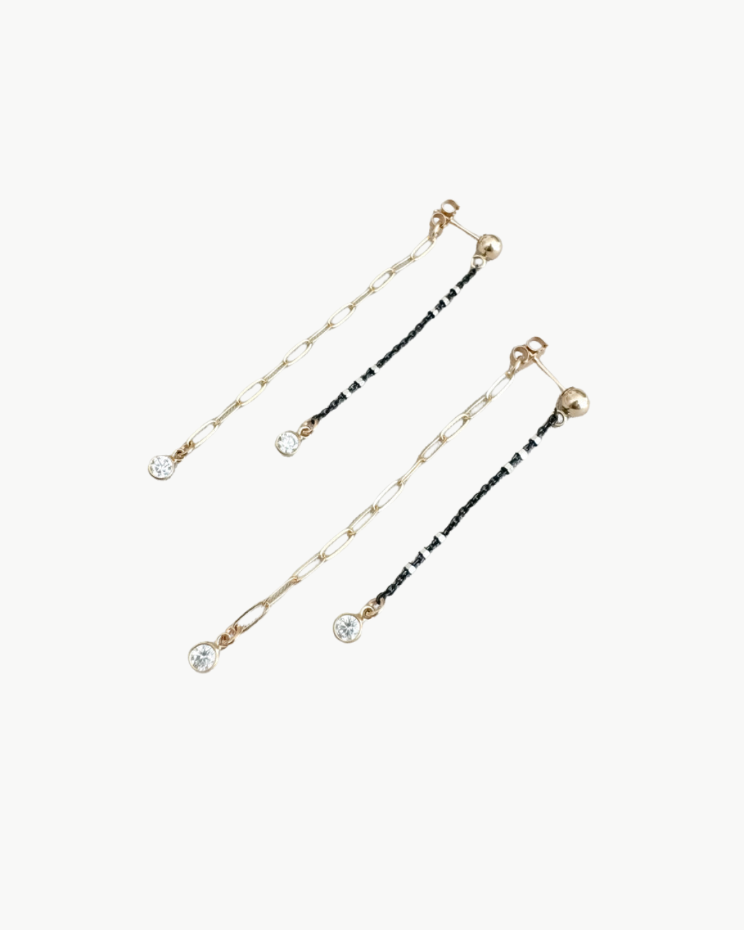 Maya Bauman STAR DOUBLE TROUBLE EARRINGS IN GOLD at Romi Boutique