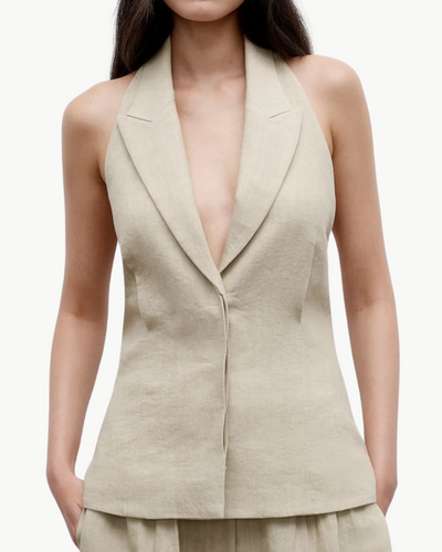 KAITLYN VEST IN SAFARI