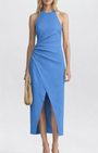 A.L.C Sylvie Linen Midi Halter Dress at Romi Boutique