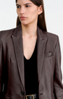 Nili Lotan BELMONDE LEATHER TAILORED JACKET at Romi Boutique