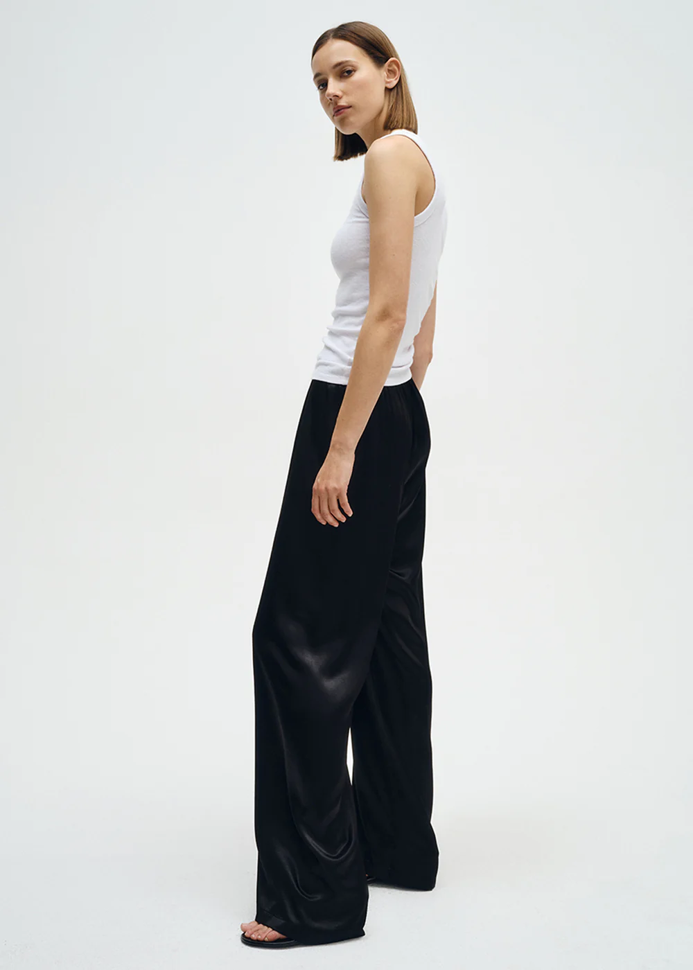 Enza Costa TEXTURED RIB SLEEVELESS U at Romi Boutique