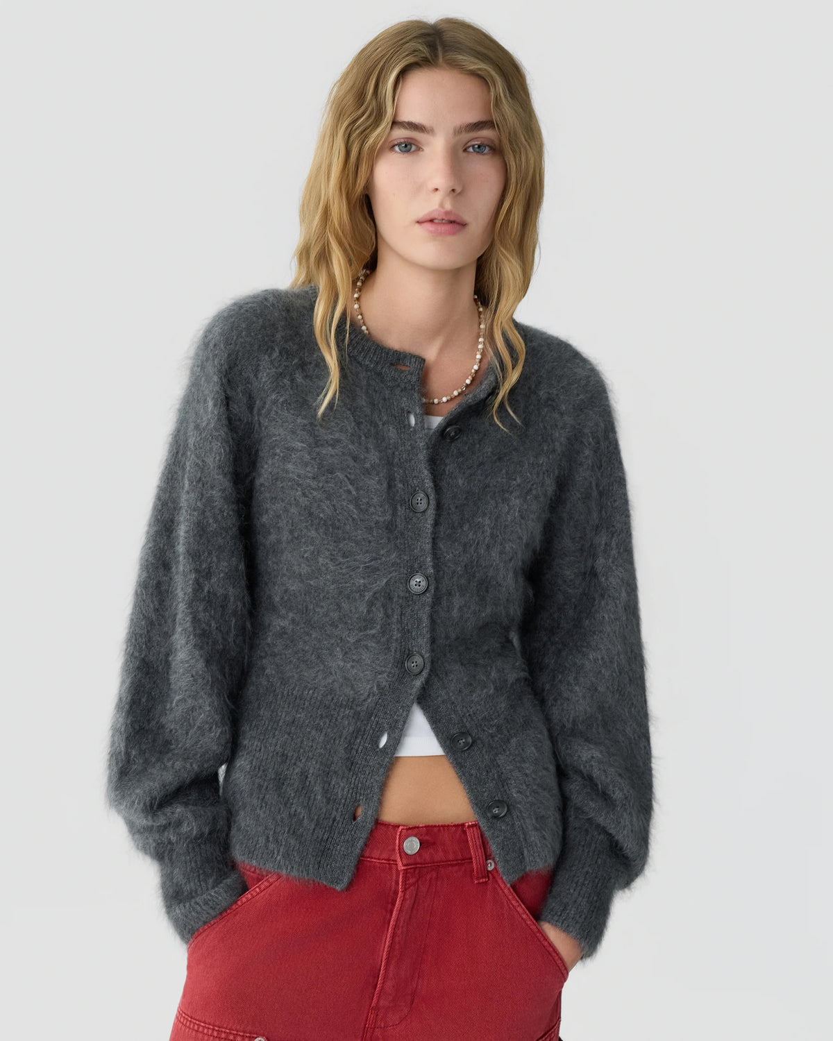 Guest In Residence Grizzly Sculpted Cardigan at Romi Boutique