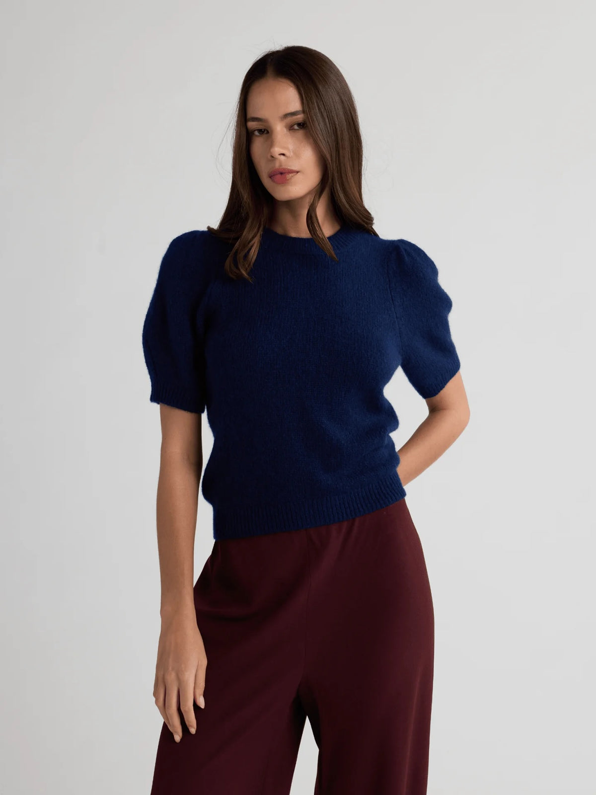 W.Cashmere Aria Short Sleeves Sweater at Romi Boutique