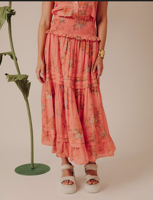 NOLAN SKIRT IN MAYFAIR FLORAL PRINT