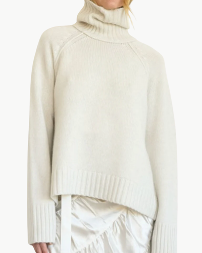 CHUNKY TURTLE NECK IN CHIFFON - Romi Boutique