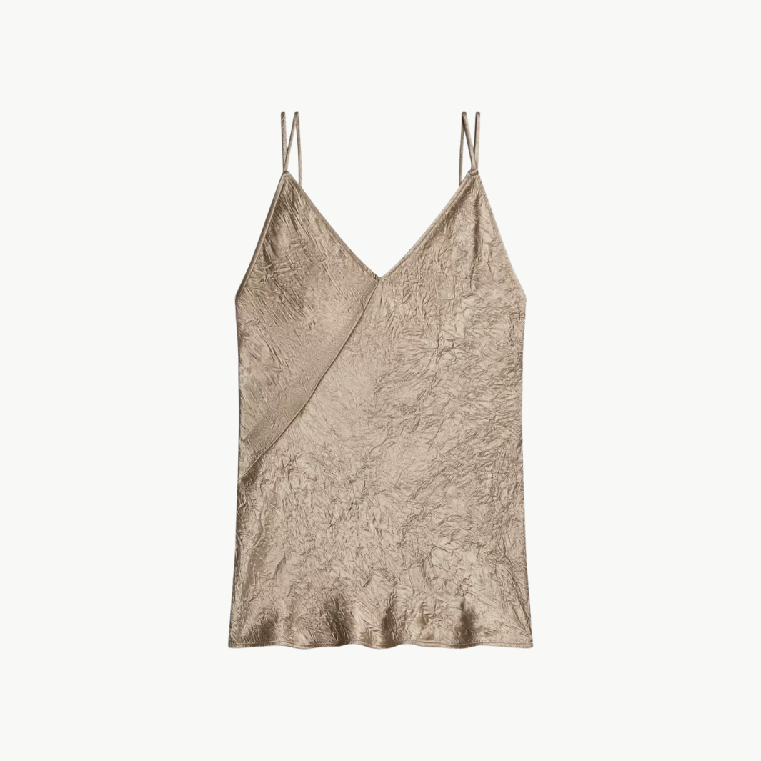 Crinkle Slip Top
