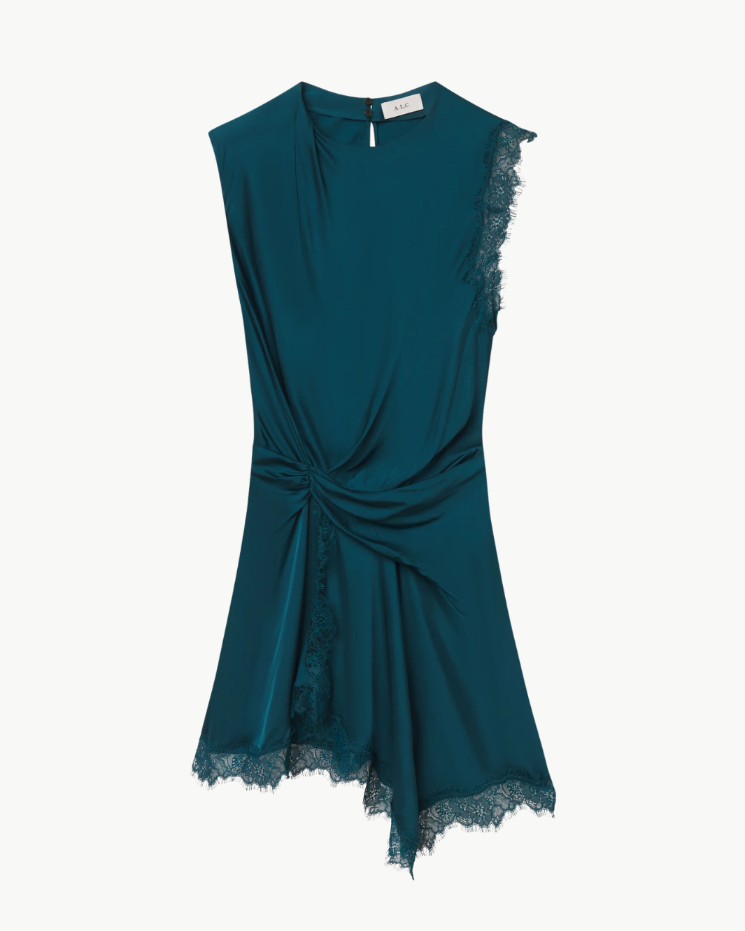 Dion Satin and Lace Mini Dress