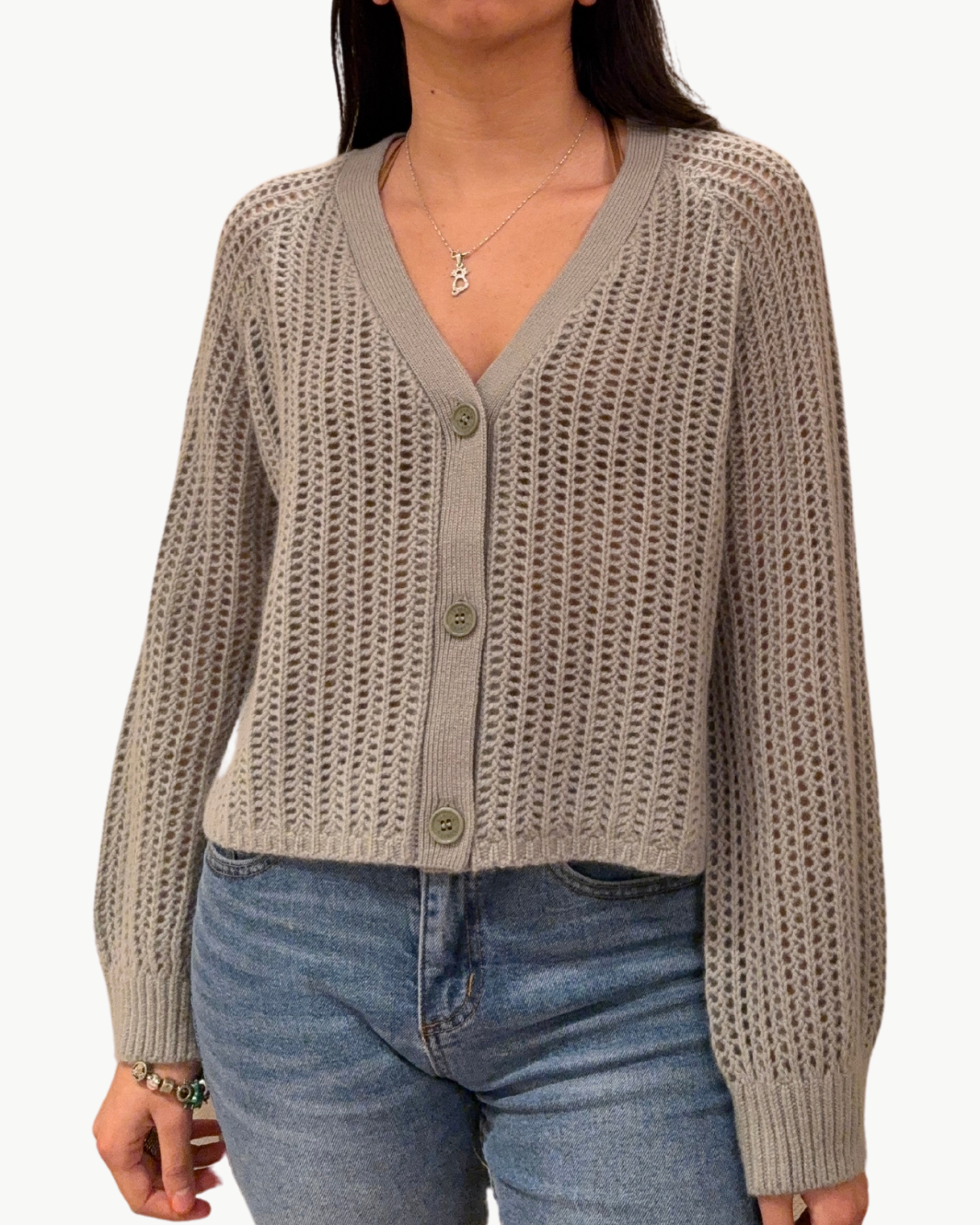YASMEEN SLOUCHY CARDIGAN IN EUCALYPTUS by Sablyn - Romi Boutique