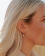 Romi Riley Turquoise Hoops at Romi Boutique