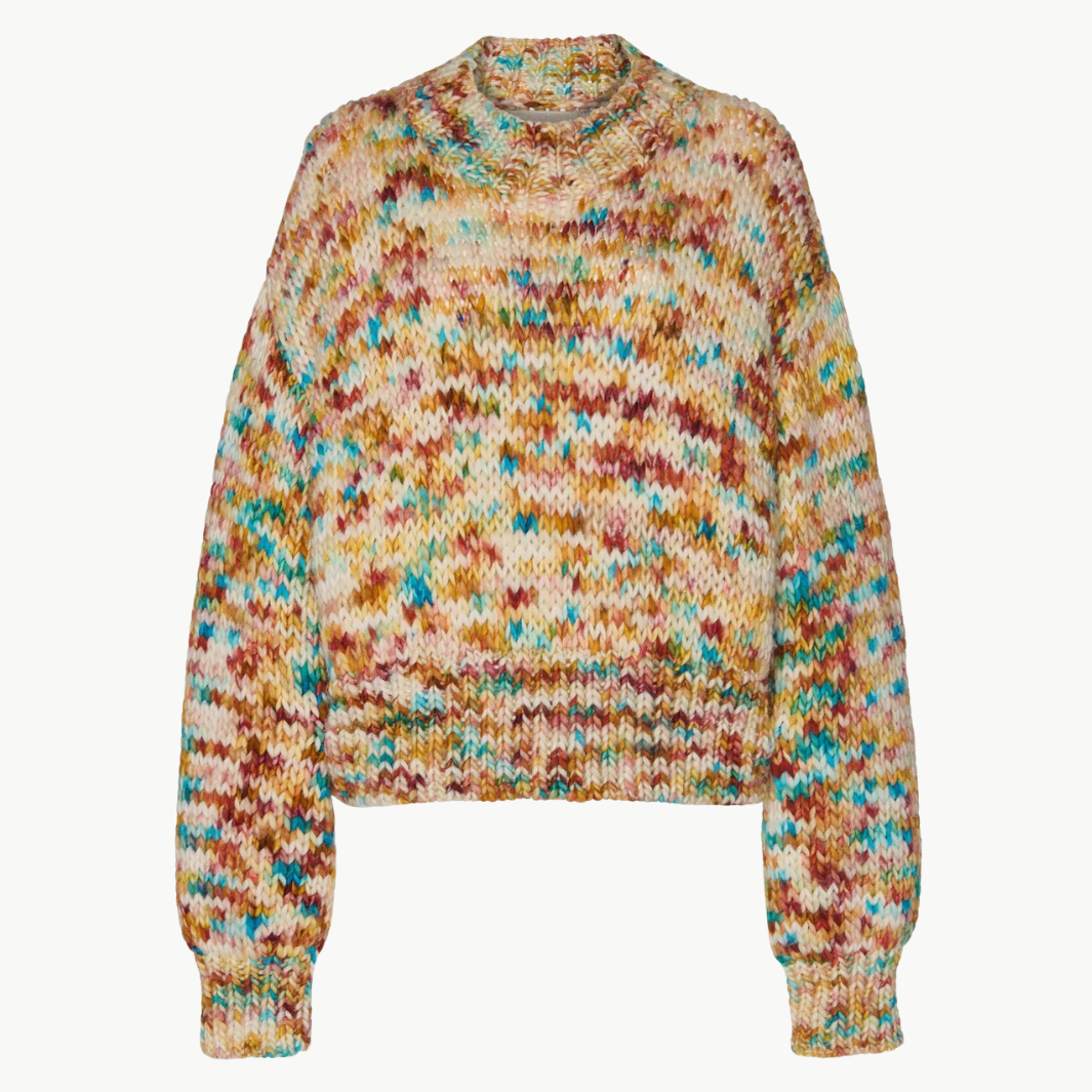 Ulla Johnson MAUDE MULTICOLOR KNIT PULLOVER at Romi Boutique