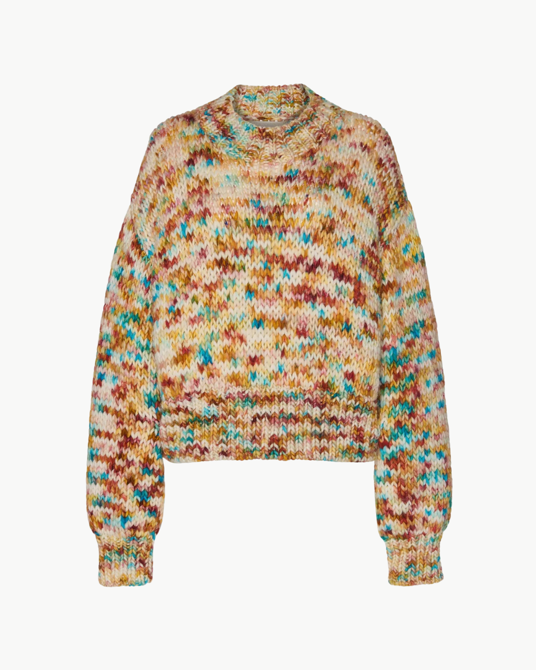 Ulla Johnson MAUDE MULTICOLOR KNIT PULLOVER at Romi Boutique