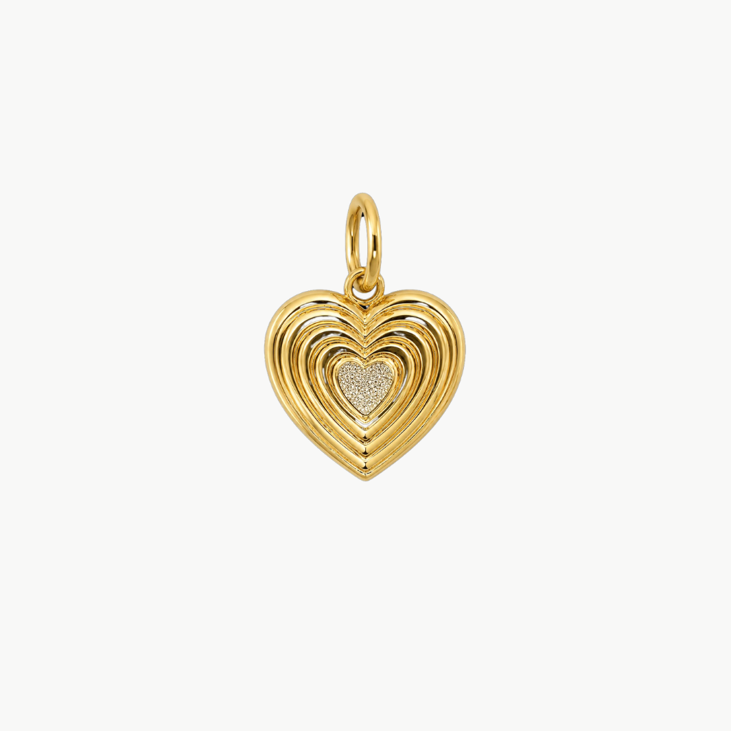 Heart Locket Pendant w/Diamonds