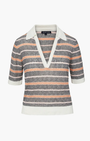 Veronica Beard ISSA KNIT POLO at Romi Boutique