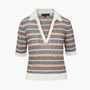 Veronica Beard ISSA KNIT POLO at Romi Boutique
