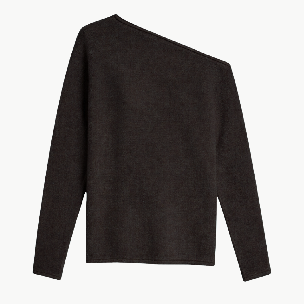 Minnie Rose CASHMERE OFF THE SHOULDER TOP at Romi Boutique