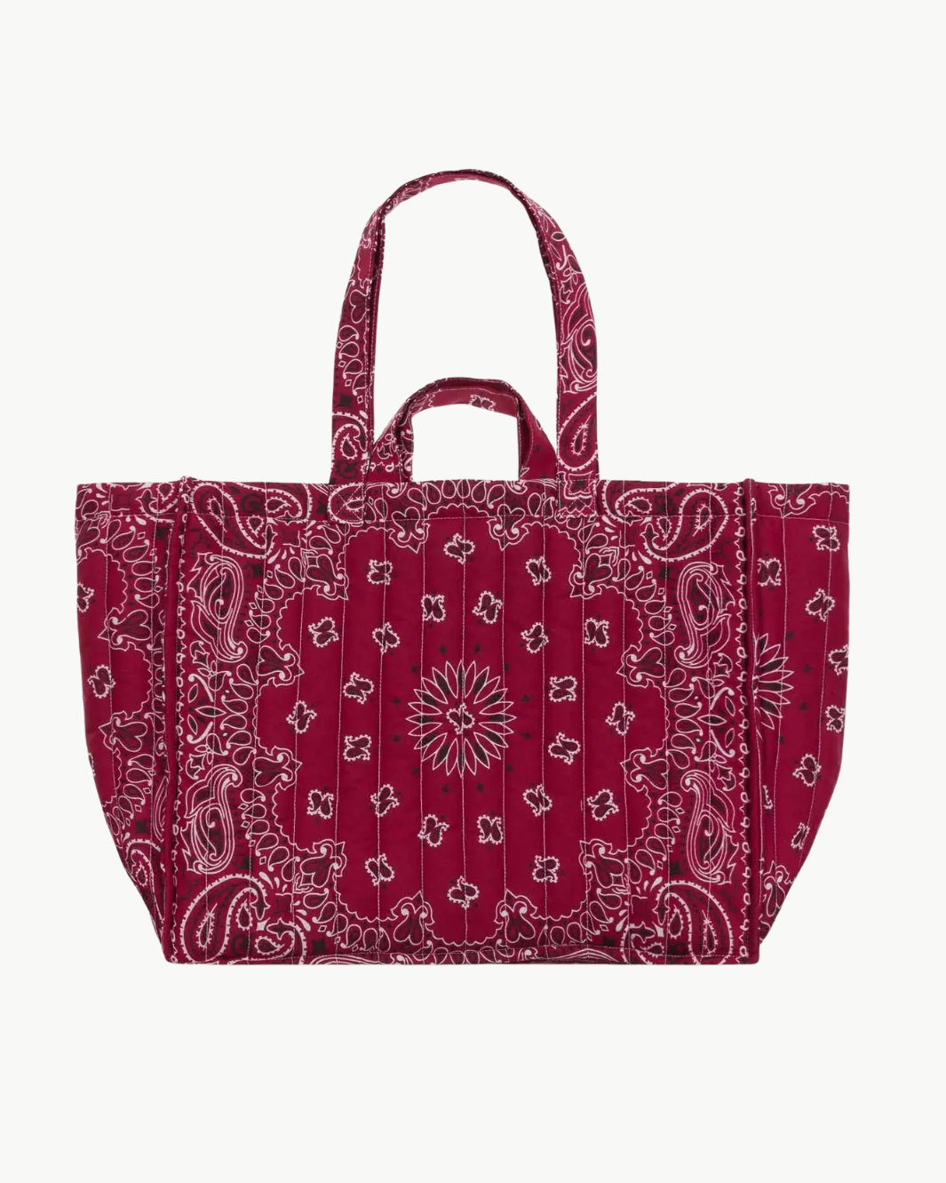 Maxi Quilted Cabas Tote - Happy Face