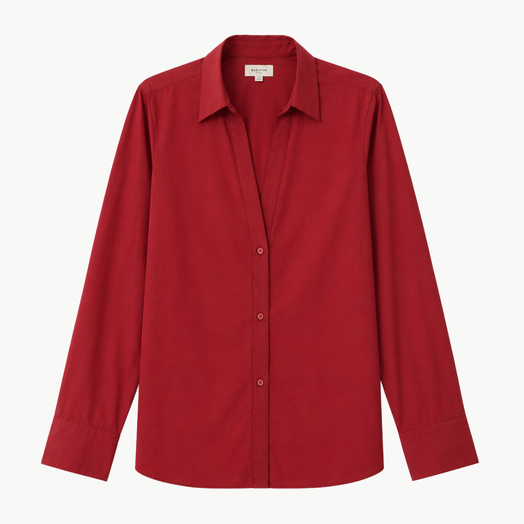Deep V Relaxed Shirt