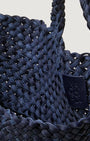 Naghedi ST. BARTHS MEDIUM TOTE DOUBLE WEAVE DENIM at Romi Boutique