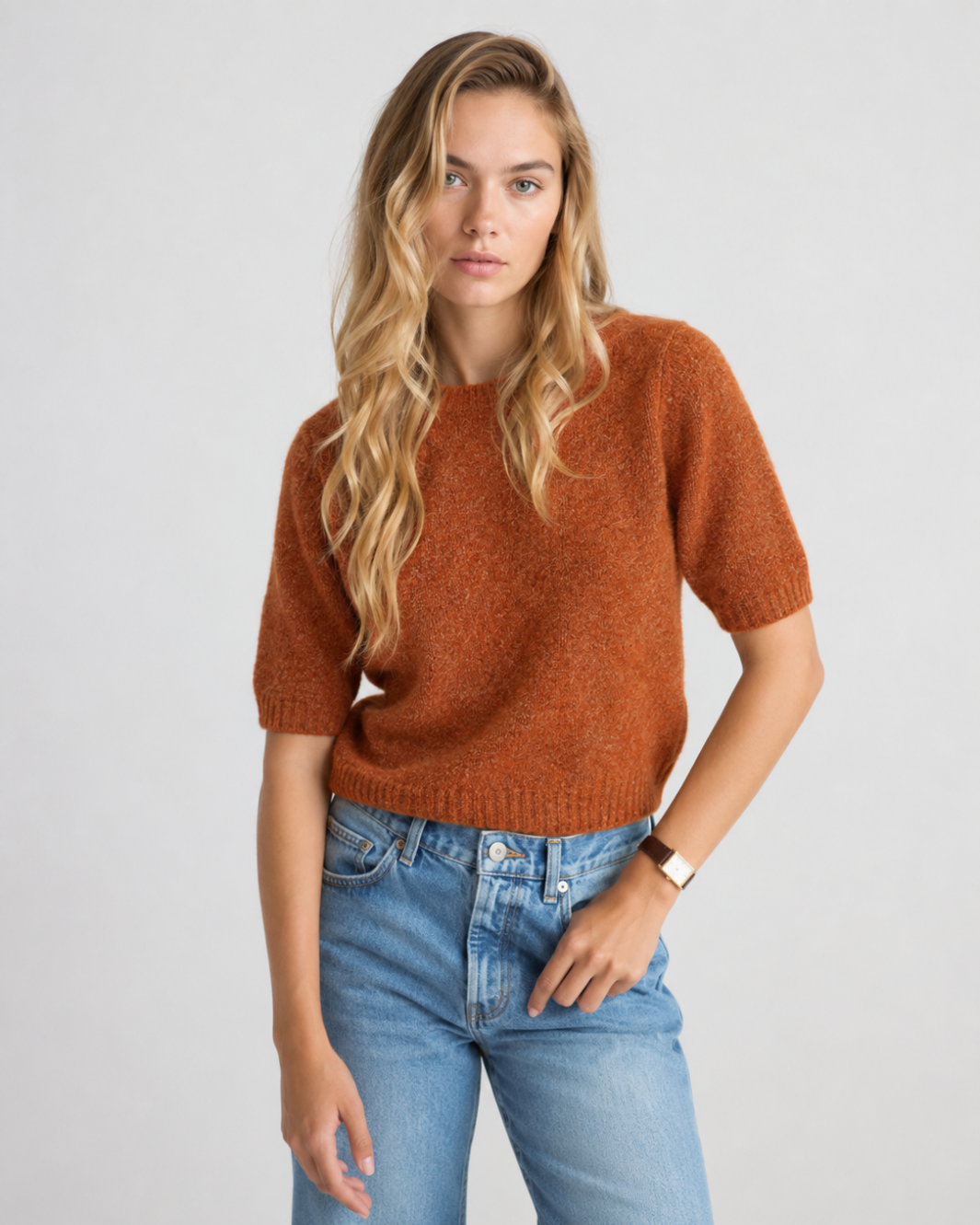 Brenda Short Sleeves Sweater