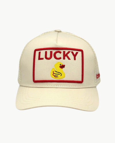 LUCKY DUCK TRUCKER IN CREAM