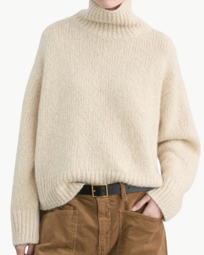 TABITHA SWEATER IN BEIGE MELANGE