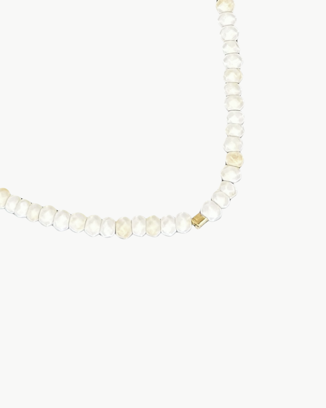 SKINNY SEMIPRECIOUS BRACELET IN WHITE
